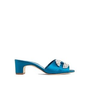 Manolo Blahnik Prinap Satin Mules - NWT